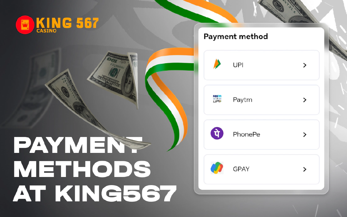 Payment Methods at King567